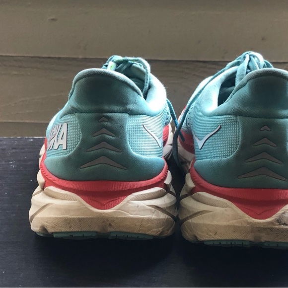 Hoka One One Clifton 8 Women’s Teal Blue FE1221C W Wide Running Sneakers 9D - Picture 5 of 14